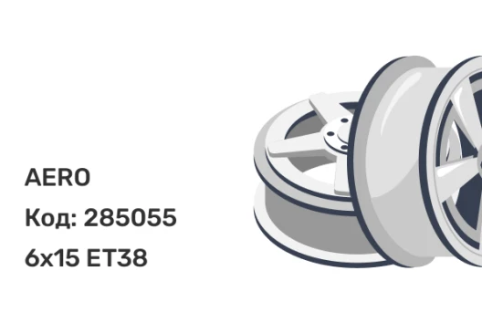 AERO A1151 6x15 5x114.3 ET38