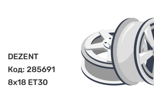 DEZENT TB 8x18 5x112 ET30