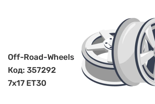 Off-Road-Wheels White 7x17 6x139.7 ET30