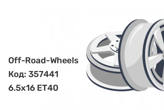 Off-Road-Wheels Black 6.5x16 5x114.3 ET40