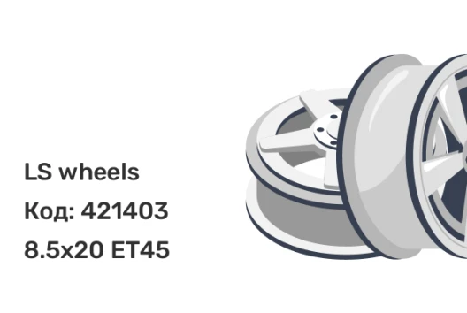 LS wheels FlowForming RC69 8.5x20 5x114.3 ET45