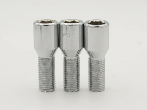 Болт AB  М14*1,5*28 конус хром внутр. шестигр.