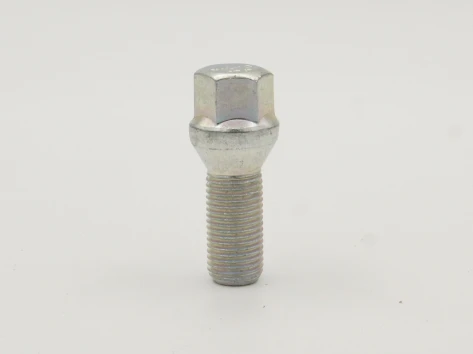Болт M14*1,50*28, Конус, ключ 17, цинк