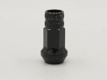 Гайка M12X1,50 Черный Хром высота 47 мм, Конус с выступ., откр., с накаткой, ключ 17 мм  300945 BA