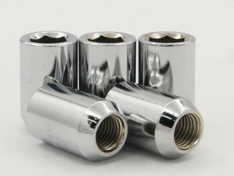 Гайка AB  M12*1,5*32 конус хром. внутр. шестигран. закр.