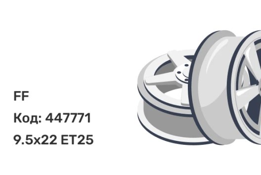 FF 6109 9.5x22 5x112 ET25