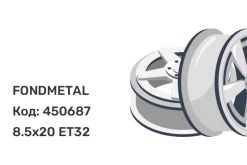 FONDMETAL STC45 8.5x20 5x114.3 ET32