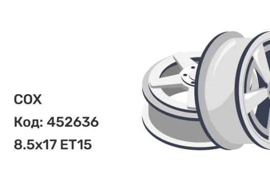 COX D3369 8.5x17 6x139.7 ET15