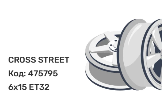 CROSS STREET CR-27 6x15 4x98 ET32