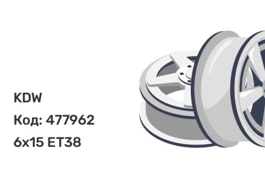 KDW KD1560 6x15 5x100 ET38 KDW KD1560 6x15 5x100 ET38