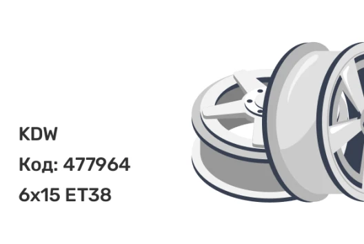 KDW KD1560 6x15 5x100 ET38