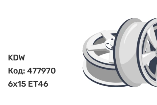 KDW KD1570 6x15 4x100 ET46 KDW KD1570 6x15 4x100 ET46
