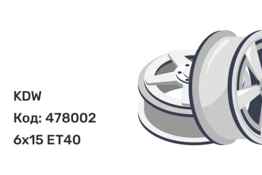 KDW KD1570 6x15 4x100 ET40