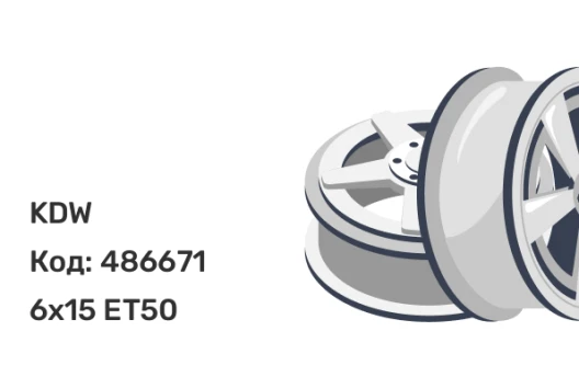 KDW KD1580 6x15 4x100 ET50 KDW KD1580 6x15 4x100 ET50