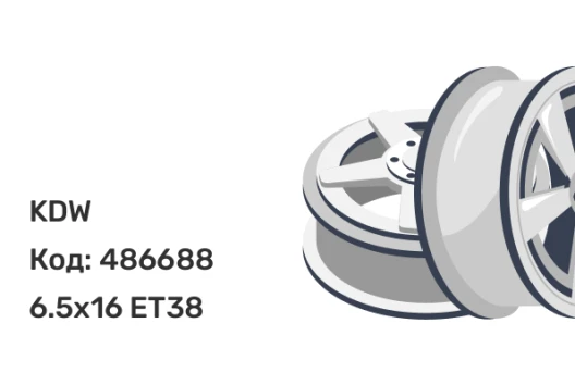 KDW KD1670 6.5x16 5x100 ET38 KDW KD1670 6.5x16 5x100 ET38