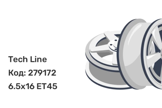 Tech Line 1611 6.5x16 5x114.3 ET45 Tech Line 1611 6.5x16 5x114.3 ET45