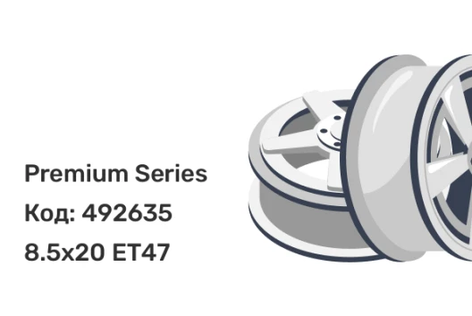 Premium Series КР008 8.5x20 5x114.3 ET47 Premium Series КР008 8.5x20 5x114.3 ET47