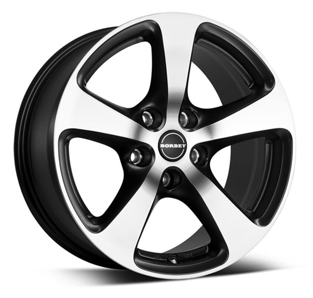 BORBET 7x16 5*115 Et:40 Dia:70,1 Schwarz polished matt