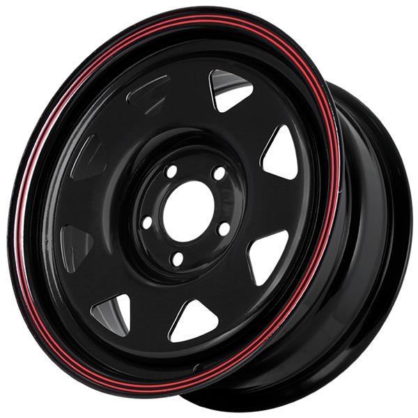 Grizzly 7x16 5*139,7 Et:0 Dia:108,6 Shinning Black With 2 Red Line
