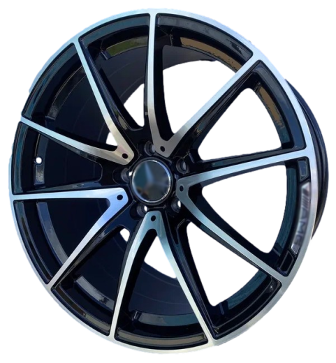 Replica FR 9,5x20 5*112 Et:40 Dia:66,6 Black Machined Face