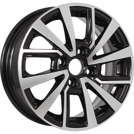 KDW 5,5x14 4*100 Et:40 Dia:60,1 Black_Front_Polished