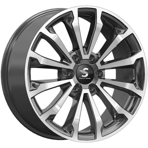 Premium Series 8,5x20 6*139,7 Et:33 Dia:100,1 Diamond Black Gris