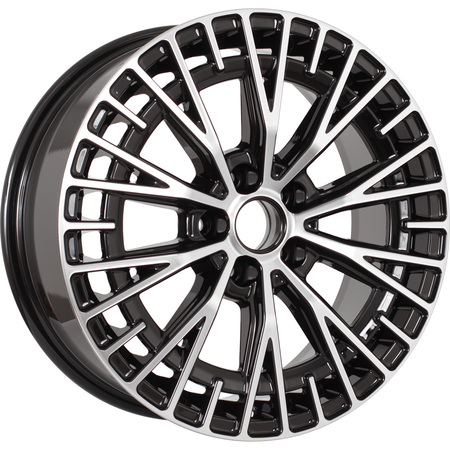 KDW 7x17 5*112 Et:40 Dia:57,1 Black_Front_Polished