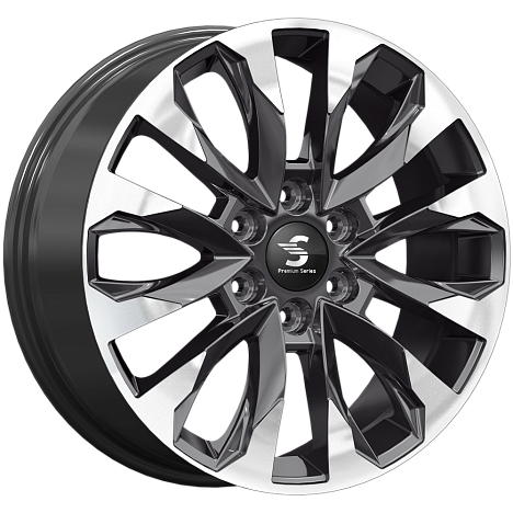 Premium Series 8x20 6*139,7 Et:42 Dia:75,1 Diamond Black Gris