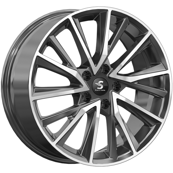 Premium Series 7,5x18 5*108 Et:36 Dia:65,1 Diamond Black Gris