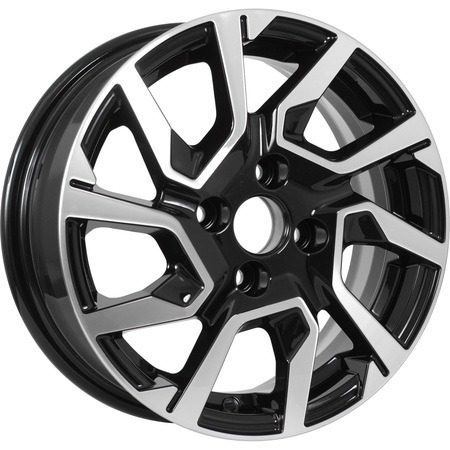 KDW 5,5x14 4*100 Et:40 Dia:60,1 Black_Front_Polished