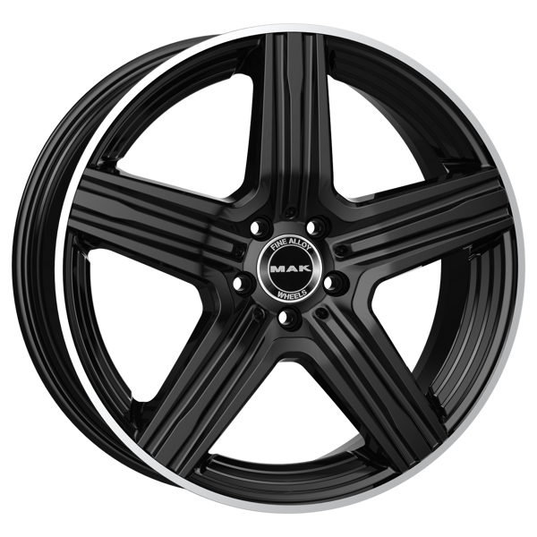 MAK 9x18 5*112 Et:30 Dia:66,6 Gloss Black Mirror Ring