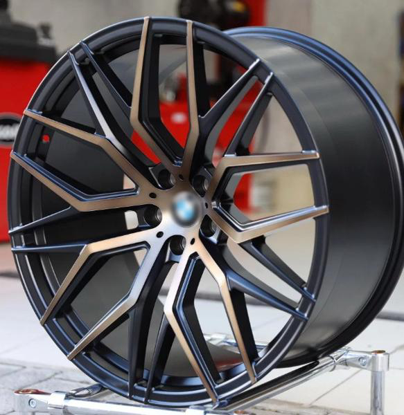 Forged 10x21 5*112 Et:30 Dia:66,6 SATIN BLACK GLOSS BRONZE POLISH FACE