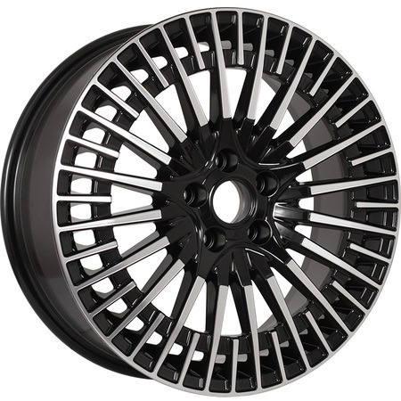 KDW 7x18 5*108 Et:45 Dia:67,1 Black_Front_Polished