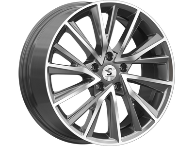 Premium Series КР010 7,5x18 5*112 Et:39 Dia:66,6 Diamond Gloss Graphite