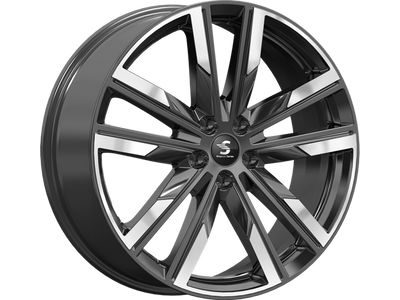 Premium Series КР014 8x20 5*108 Et:36 Dia:65,1 Diamond Black Gris