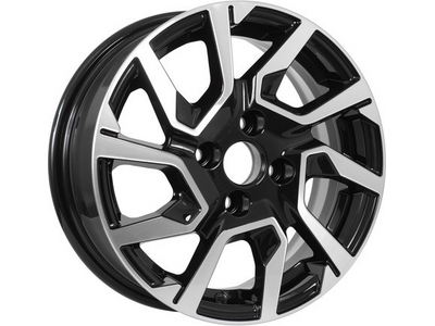 KDW KD1420 5,5x14 4*100 Et:40 Dia:60,1 Black_Front_Polished