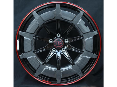 Forged G brabus 900 rocket edition 10x24 5*130 Et:26 Dia:84,1 Black+Red Lip+Red Words