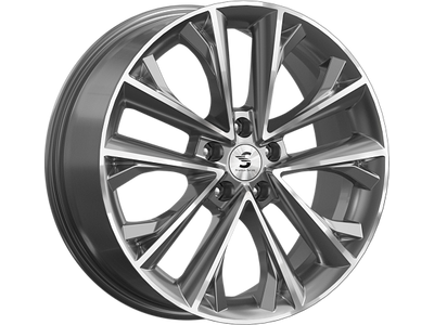 Premium Series КР012 7x18 5*108 Et:38 Dia:60,1 Diamond gloss graphite