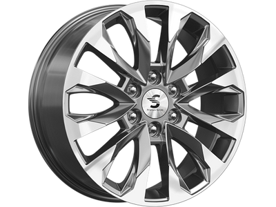 Premium Series КР007 8x20 6*139,7 Et:60 Dia:95,1 Diamond Gloss Graphite
