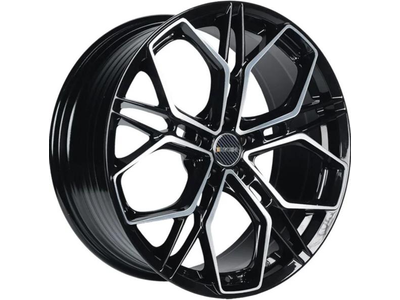 INCH FA8534 8x18 5*112 Et:30 Dia:66,6 Gloss Black Machined Face